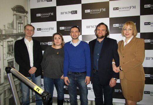 На фото слева направо: Андрей Волохов, Анастасия Крумина, Антон Хоменко, Александр Марков, Евгения Кузнецова
