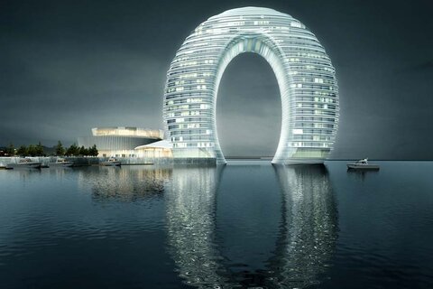 Sheraton Huzhou Hot Springs Resort в Китае удивляет необычной архитектурой