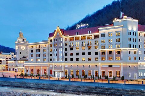 Пятизвездочный Radisson Hotel Rosa Khutor — один из базовых отелей Зимних Олимпийских игр 2014