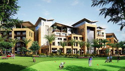 Интерьеры отеля Westin Abu-Dhabi отличают нейтральные тона, а также сочетание водного дизайна и элементов отделки из натурального камня и дерева