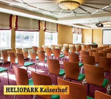 Деловая инфраструктура отеля Heliopark Kaiserhof — это три конференц-зала с возможностью принять до 100 человек