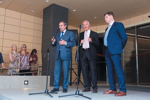 Слева направо:  Владимир Городецкий, Эрнесто Преатони, Владимир Маслов