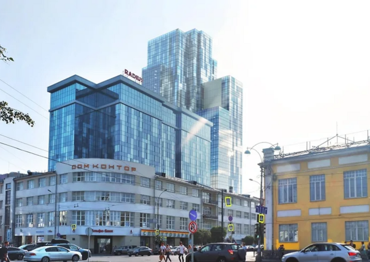 В центре Екатеринбурга планируют построить 30-этажный гостиничный комплекс