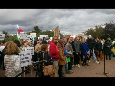 В Санкт-Петербурге состоялся митинг владельцев МСР 