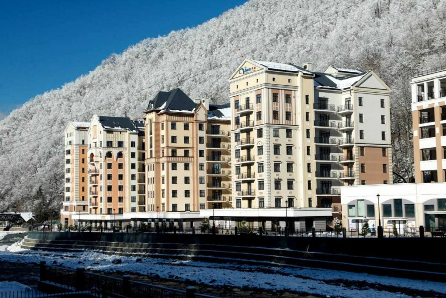 Часть гостиничных объектов курорта