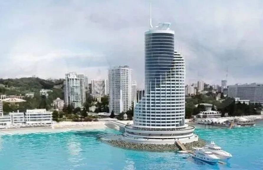 В Сочи начали продавать апартаменты в пятизвездочном отеле на насыпном острове