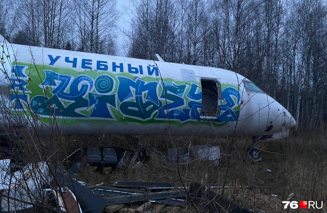 «Даже колеса увезли»: стоящий в лесу самолет под Ярославлем растащили на металлолом. В нем планировали построить отель
