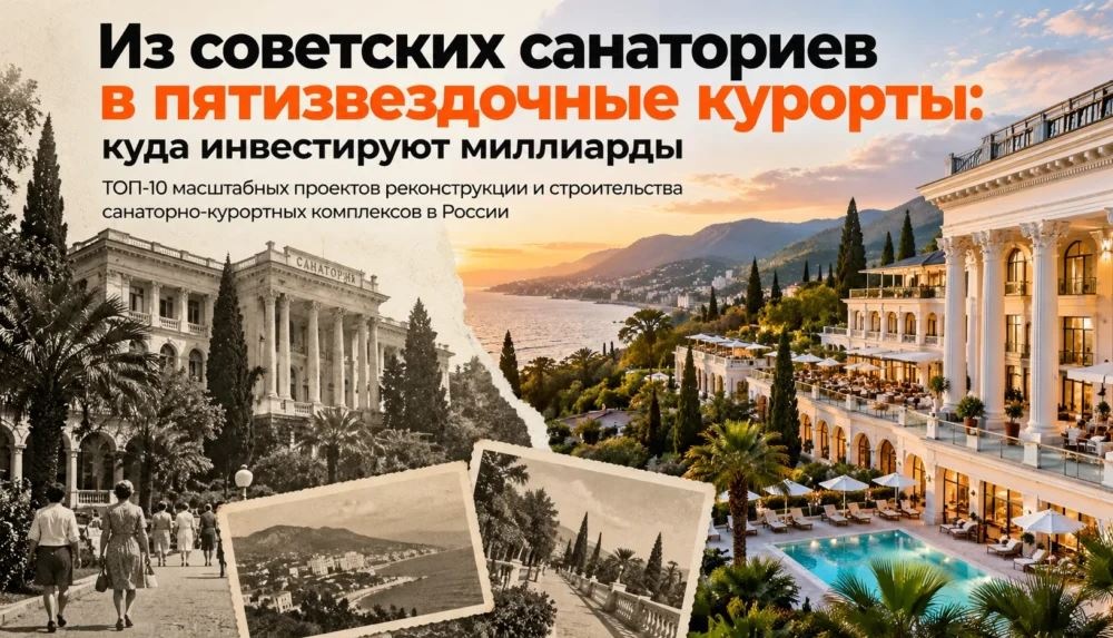 Из советских санаториев в пятизвездочные курорты: куда инвестируют миллиарды — ТОП-10 проектов России